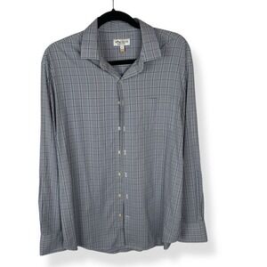 Peter Millar Summer Comfort Button Shirt Mens Size Large Plaid Preppy Academia